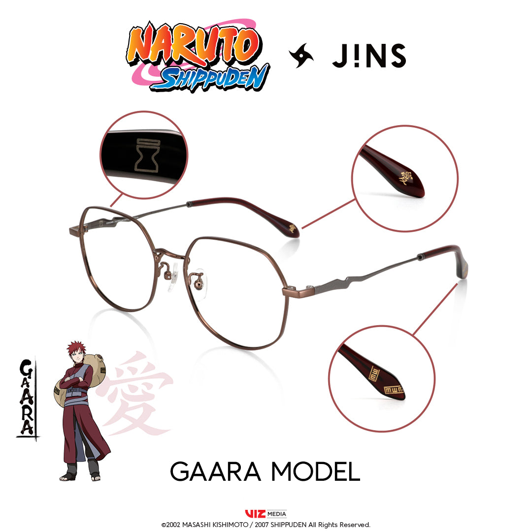 JINS x NARUTO GAARA Model Dark Brown - Image 3